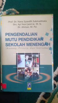 Image of PENGENDALIAN MUTU PENDIDIKAN SEKOLAH MENENGAH